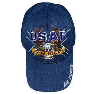 USAF US Air Force Aim High Navy Blue Hat